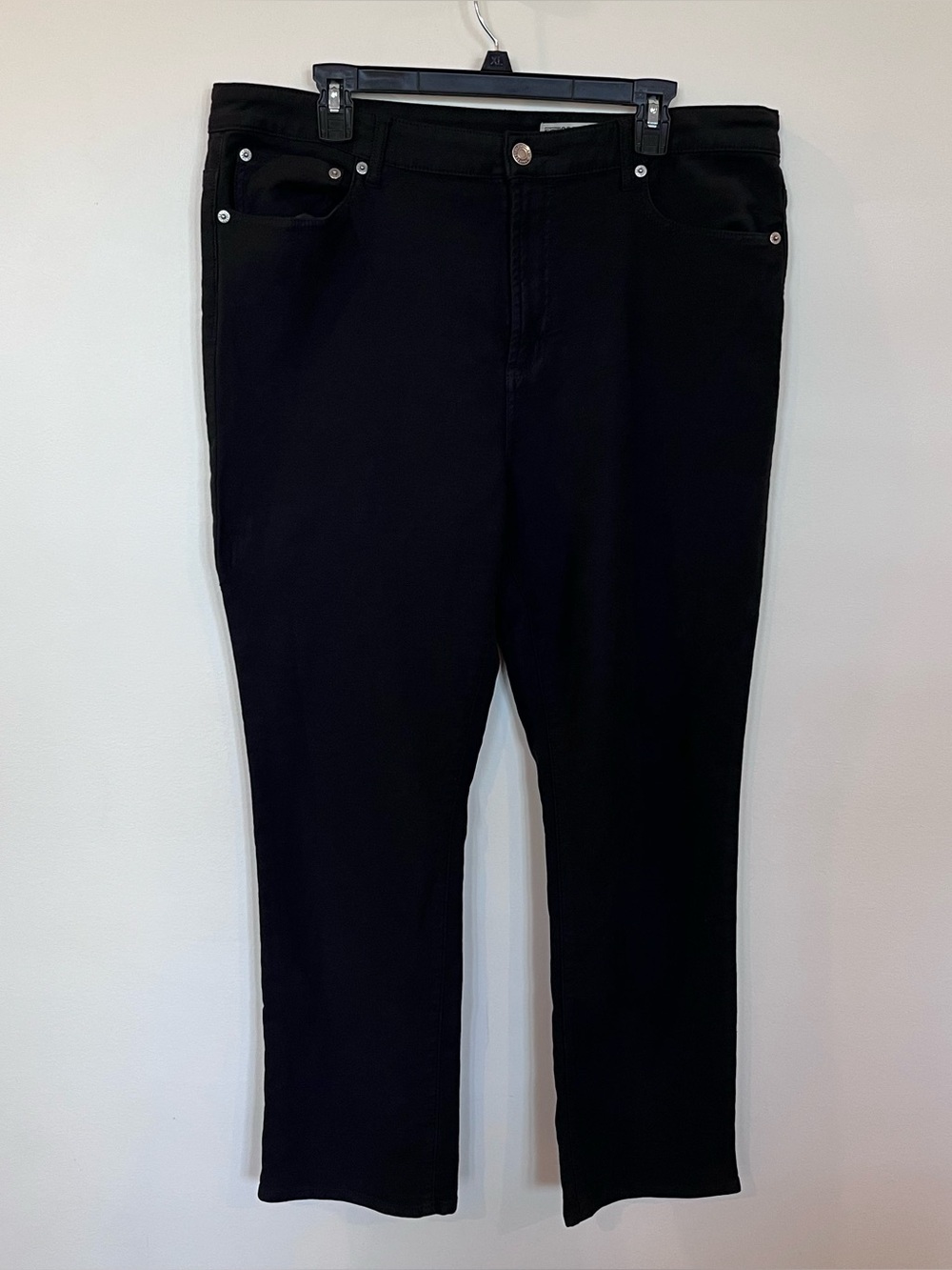 32 Degrees Cool Sweatpant Jean Black Womens Size 16 Stretch Soft High Rise